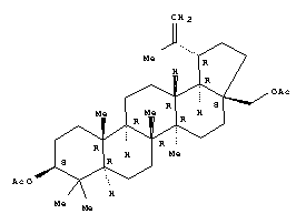 Formel 3,28-Diacetylbetulin