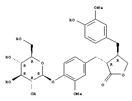 Formel Matairesinolglucosid